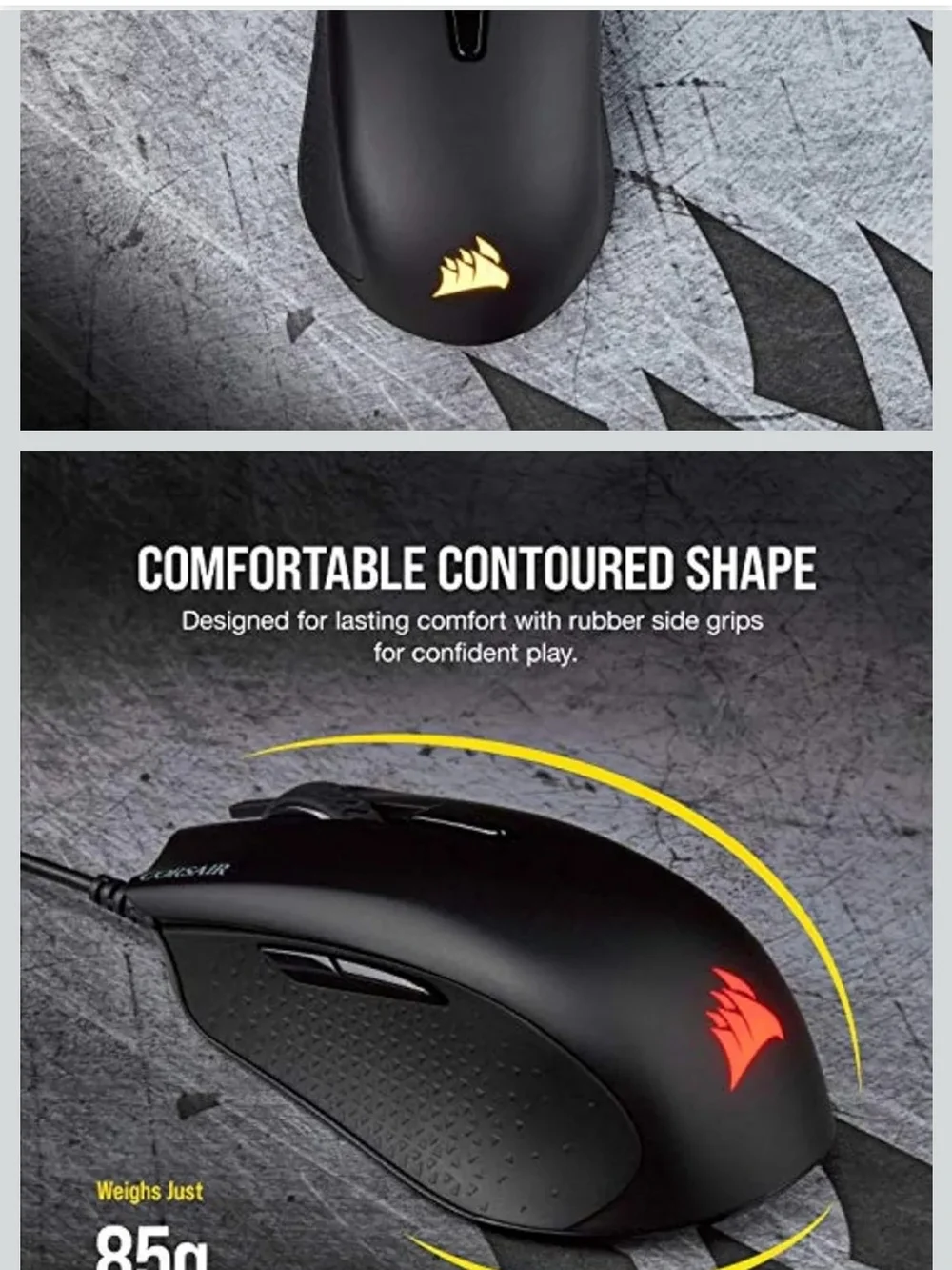 Corsair Harpoon RGB Pro Black Gaming Mouse Excellent Condition